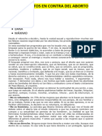 Argumentos - Final - El Aborto en Contra - 3° Sec