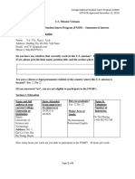 Statement of Interest and Gratuitous Service Agreement Form 1