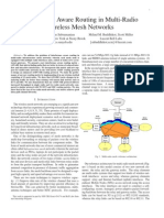 Interference Aware Routing in Multi-Radio Wireless Mesh Networks