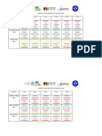 Horário de Recuperação 2 Bimestre