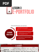 Creating Eportfolio