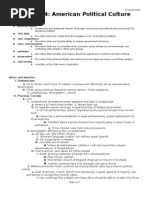 Chapter 4 - American Political Culture