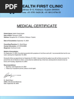 Medical Certificate - Satish