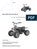 Razor Dirt Quad User Manual