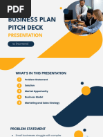 Business Plan Pitch Deck Presentation