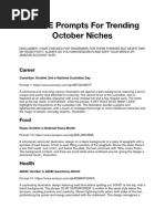 5 FREE Prompts For Trending October Niches PDF