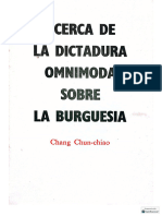 Acerca de La Dictadura Omnímoda Sobre La Burguesía - Chang Chun Chiao