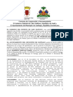 Convenio de Cooperación y Hermanamiento de Santiago y Cabo Haitiano