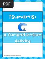 Tsunamis:: A Comprehension Activity