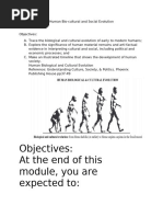 Human Biocultural and Social Evolution