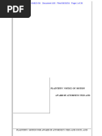 Plaintiffs' Notice of Motion and Memorandum of Points and Authorities in Support of Motion For Award of Attorneys' Fees and Costs, and Service Awards