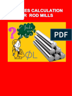 Rod Dimention Calculations for Rod Mills