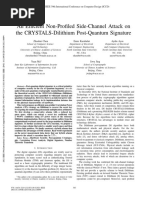 An Efficient Non-Profiled Side-Channel Attack On The CRYSTALS-Dilithium Post-Quantum Signature