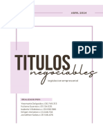 Titulos Negociables Informe