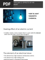 Effects of Electric Current