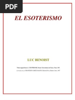 Luc Benoist El Esoterismo