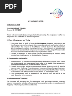 Appointment Letter