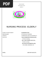 Nursing Process Elderly