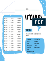 Light Blue Doodlecore Word Puzzle National Teacher's Day Worksheet