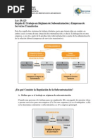 Ley 20123 Datos Subcontratacion