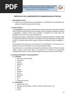 Práctica #03 Elaboración de Hamburguesa de Trucha