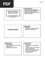 Modes of Ventilator