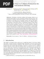 Event-Aided Time-to-Collision Estimation For Autonomous Driving