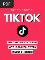 TikTok Guide GET 10K Followers in 3 Months