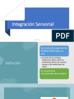 Clase 15. INTEGRACION SENSORIAL DEFINICIONES