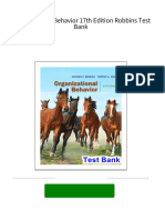 All Chapter Download Organizational Behavior 17th Edition Robbins Test Bank