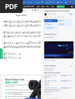 Happy Birthday (Violin and Viola) Sheet Music For Violin, Viola (String Duet) Musescore - Com 2
