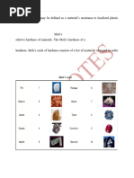 Hardness Tests Notes