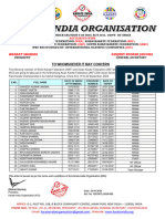 Selection Letter For Asian Championnship 2024 at China