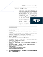 SOLICITUD DE ARBITRAJE CONSORCIO SAGITARIO CAMARA DE COMERCIO C