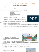 Itinerary HK August 2023