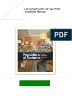 Full Download Foundations of Business 6th Edition Pride Solutions Manual PDF