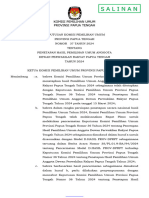 Penetapan Hasil Pemilu Anggota DPRD Provinsi Papua Tengah Tahun 2024. 