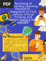 Topic 5 - Revisiting of Elementary Learning Plans