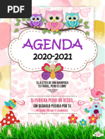 Agenda 2020-2021 Mariposa