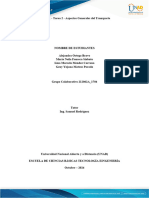 Unidad 1 - Tarea 2 - Aspectos generales del transporte