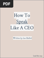 How To Speak Like A CEO