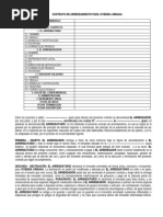 Contrato de Arrendamiento para Vivienda Urbana