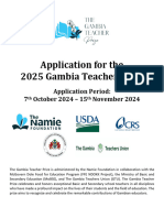 2025 The Gambia Teacher Prize - Application Form Final