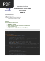 Lab 01 Data Structures