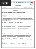 Xii Physics Ch. - 2 Wave Optics Important Question