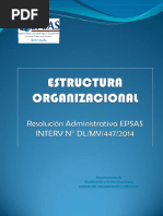 Estructura Organizacional EPSAS 2014