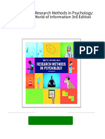 Ebooks File (Original PDF) Research Methods in Psychology: Evaluating A World of Information 3rd Edition All Chapters