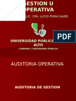 AUDITORIA DE GESTION O OPERATIVA