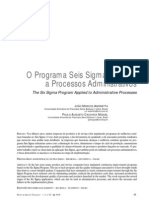 6 Sigma - Aplicação em Processos Administrativos