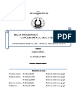 These - Apport de la tomodensitométrie dans le bilan d’extension loco régional des cancers invasifs du col de l’utérus : à propos de 92 cas colliges dans le service de radiologie Et d’imagerie médicale de l’hôpital Aristide le DANTEC-bako